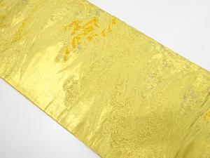 引箔　荒浪模様織り出し　袋帯